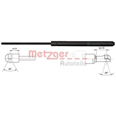 Billede af METZGER 2110506 Gasdæmper 565 487 TOYOTA: Avensis II Hatchback