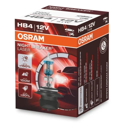 Billede af OSRAM 9006NL Pære, fjernlys HB4 12V 51w 4200K Halogen VOLKSWAGEN: Touran I, Polo V Hatchback, Passat B6 Variant, BMW: 5 Sedan, 3 Touring, Sedan