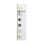 Billede af Lithium knapcellebatteri CR1620 3.00 V / 5009LC Antal batterier: 5 stk. Blister Forskellige Sølv