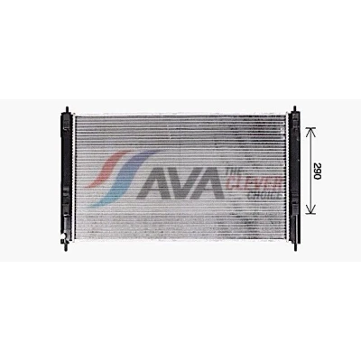 Billede af AVA COOLING SYSTEMS MT2276 Radiator Aluminium 700mm 408mm 16mm uden ekspansionsbeholder Loddet køleripper MITSUBISHI: Lancer 8 Limousine