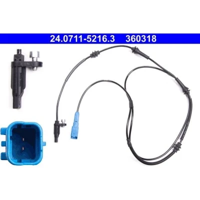 Billede af ATE 24.0711 5216.3 ABS Sensor 1762 PEUGEOT: 407 Sedan, SW, Coupe, CITROËN: C5 III Stationcar, C6 3