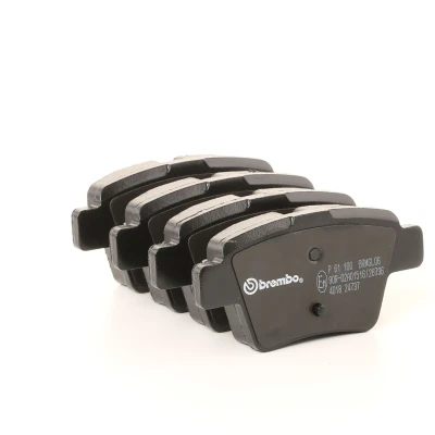Billede af BREMBO P 61 100 Bremseklodser Ekskl. slidadvarselskontakt med bremsecaliperskruer uden tilbehør PEUGEOT: 207 Hatchback, SW, 307 SW