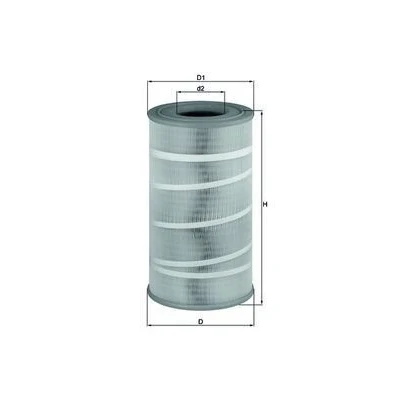Billede af MAHLE ORIGINAL LX 7210/7 Luftfilter 458,0 256,0, 255 Filterindsats MAN: TGL