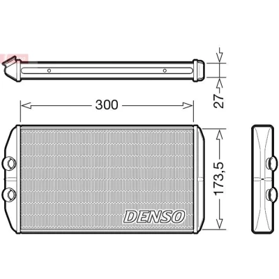 Billede af DENSO DRR12008 Varmeveksler
