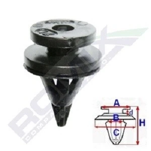 Billede af ROMIX C30961 Clips, side /beskyttelseslister RENAULT: CLIO 2