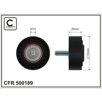 Billede af Medløberhjul, multi V rem CAFFARO 500189