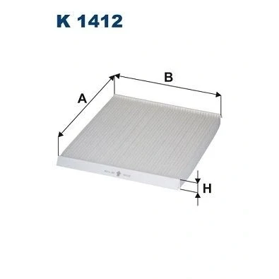 Billede af FILTRON K 1412 Kabinefilter Partikelfilter 233 216 17,5 LEXUS: IS I Sedan