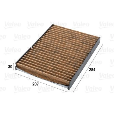 Billede af VALEO 701016 Kabinefilter Aktivkul filter med Polyphenol, anti skimmel virkning, antiallergisk virkning 284 207 30 CLIMFILTER SUPREME