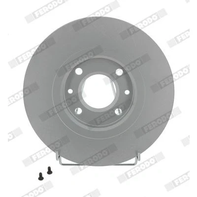 Billede af FERODO PREMIER Coat+ disc DDF841C Bremseskiver 283 26 4 ventileret coatet med skruer PEUGEOT: 406 Sedan, Coupe, Stationcar