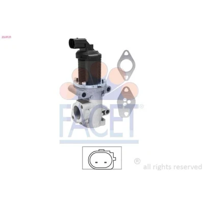 Billede af FACET 23.0121 EGR Ventil FIAT: Grande Punto Hatchback, Ducato III Van, SAAB: 9 3 Stationcar, Sedan, ALFA ROMEO: 159 Sportwagon