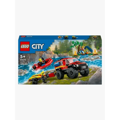 Billede af LEGO City 60412 Firhjulstrukket brandbil med redningsbåd