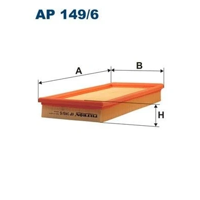 Billede af FILTRON AP 149/6 Luftfilter 41 155 300 Filterindsats VOLKSWAGEN: Golf 5, Touran I, Polo IV Hatchback
