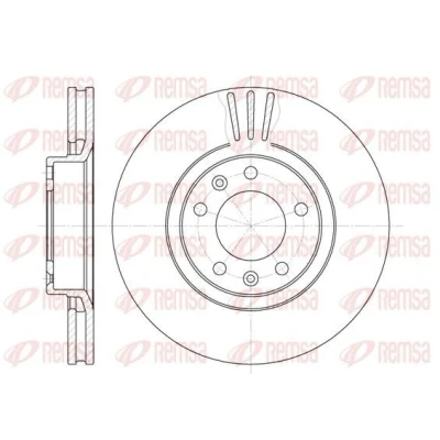 Billede af REMSA 6307.10 Bremseskiver foraksel 283, 283 26 5 ventileret PEUGEOT: 508 I SW, CITROËN: XM II Hatchback, Hatchback